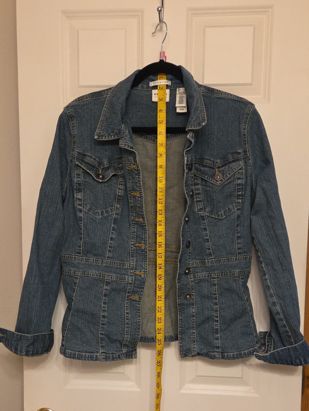 Axcess Blue Denim Jacket with Button Front